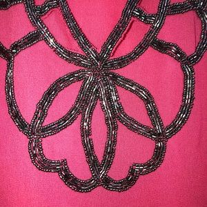 Beaded Pink Tank Top